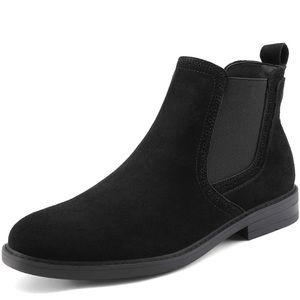 Bruno Marc Men's Suede Leather Chelsea Ankle Boots